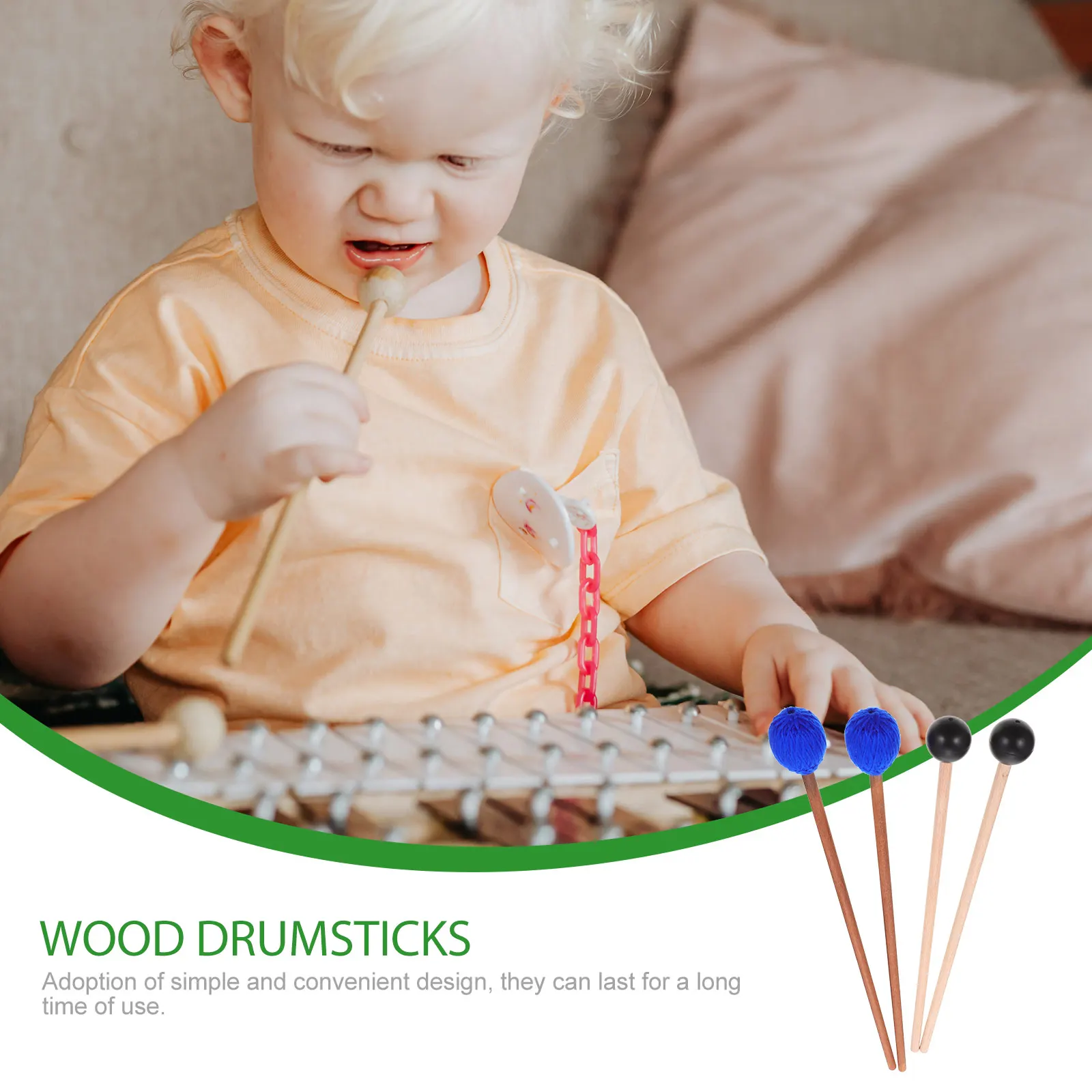 

Marimba Hammer Xylophone Mallets Sticks Keyboard Musical Instruments Maple Percussion