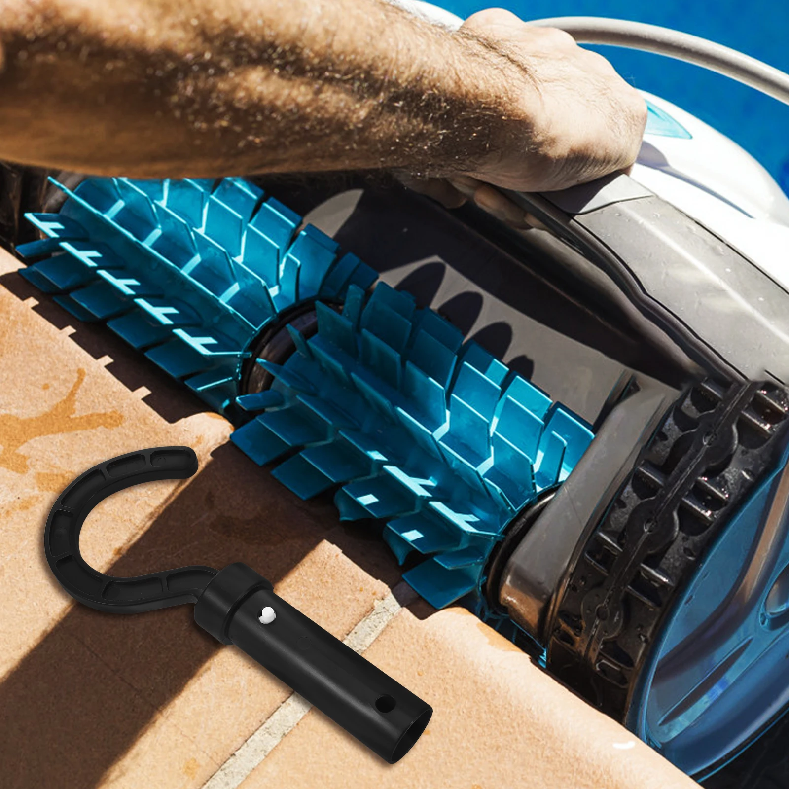 

Robot Pool Cleaner Hook Heavy Duty Plastic Hanger for Pool Tools Universal Fit for All Cleaners Convenient Storage Design