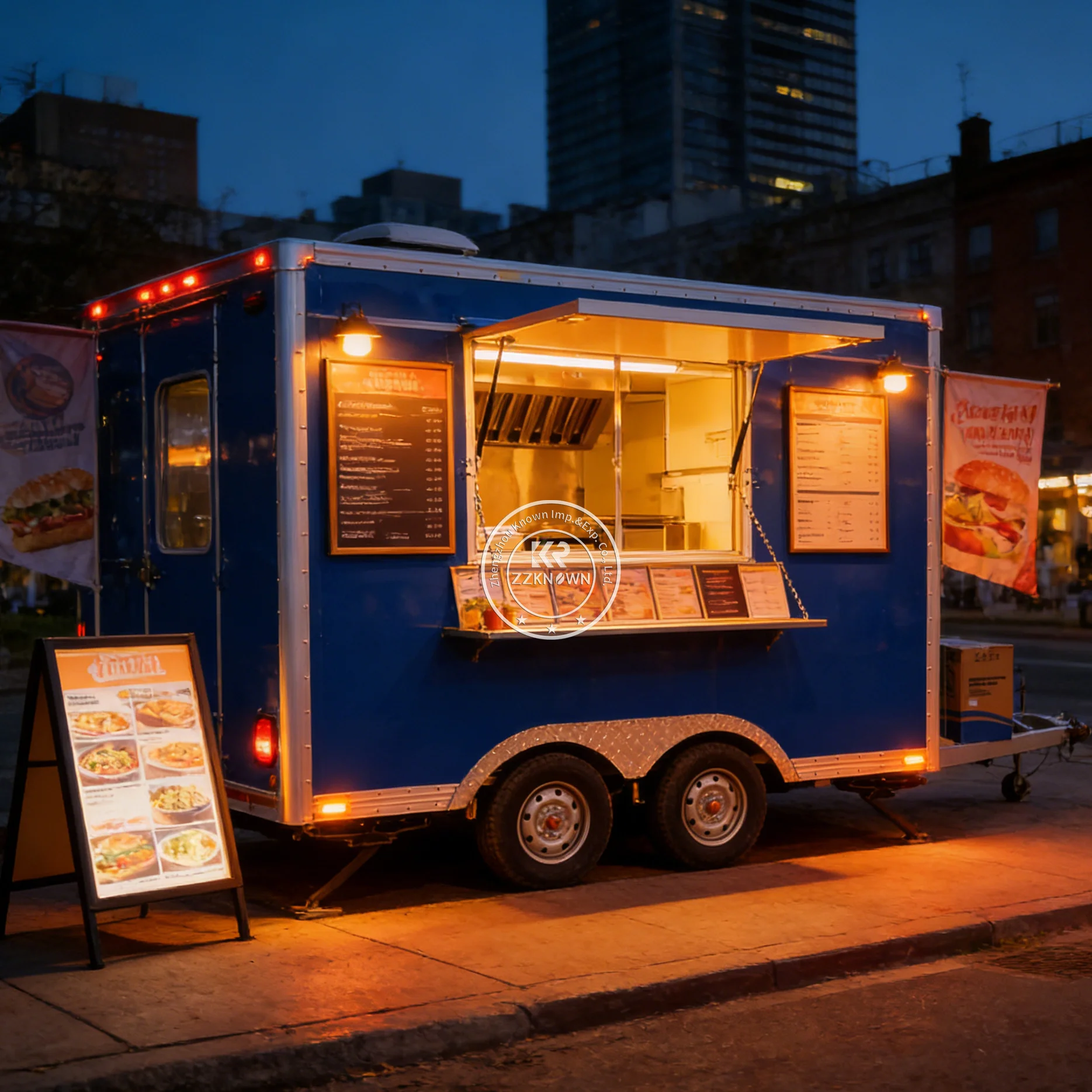 

Мобильный фургон для уличной торговли едой, напитками и соками, полностью оборудованный, для небольших кейтеринг-операций