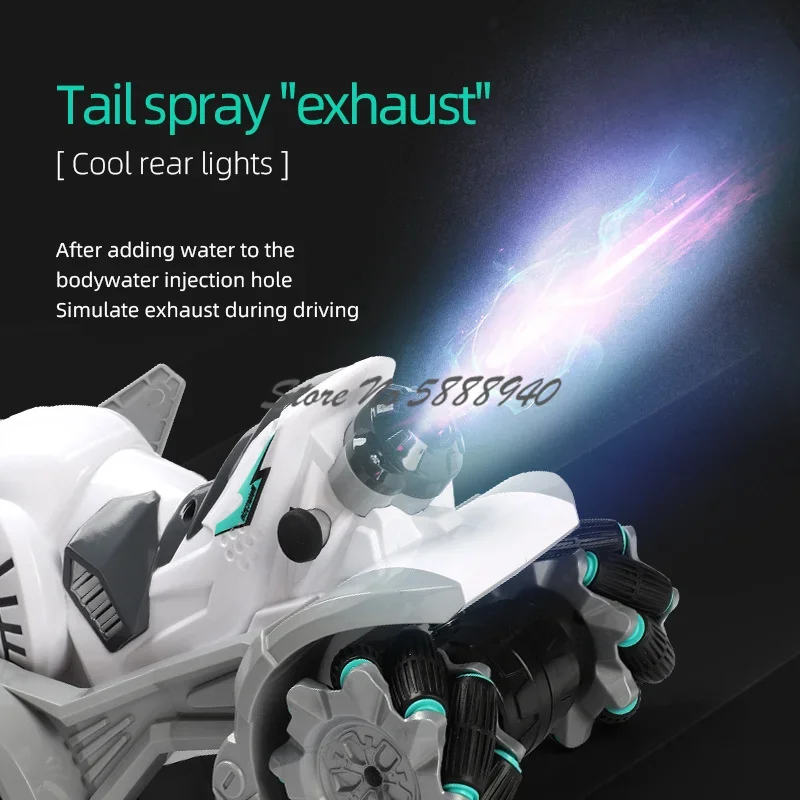 Dinosaur Spray Drift Remote Control Car 2.4G 360 ° Rotation 45 ° Climbing Auto DEMO Smart Electric Multiplayer Sports RC Car Toy