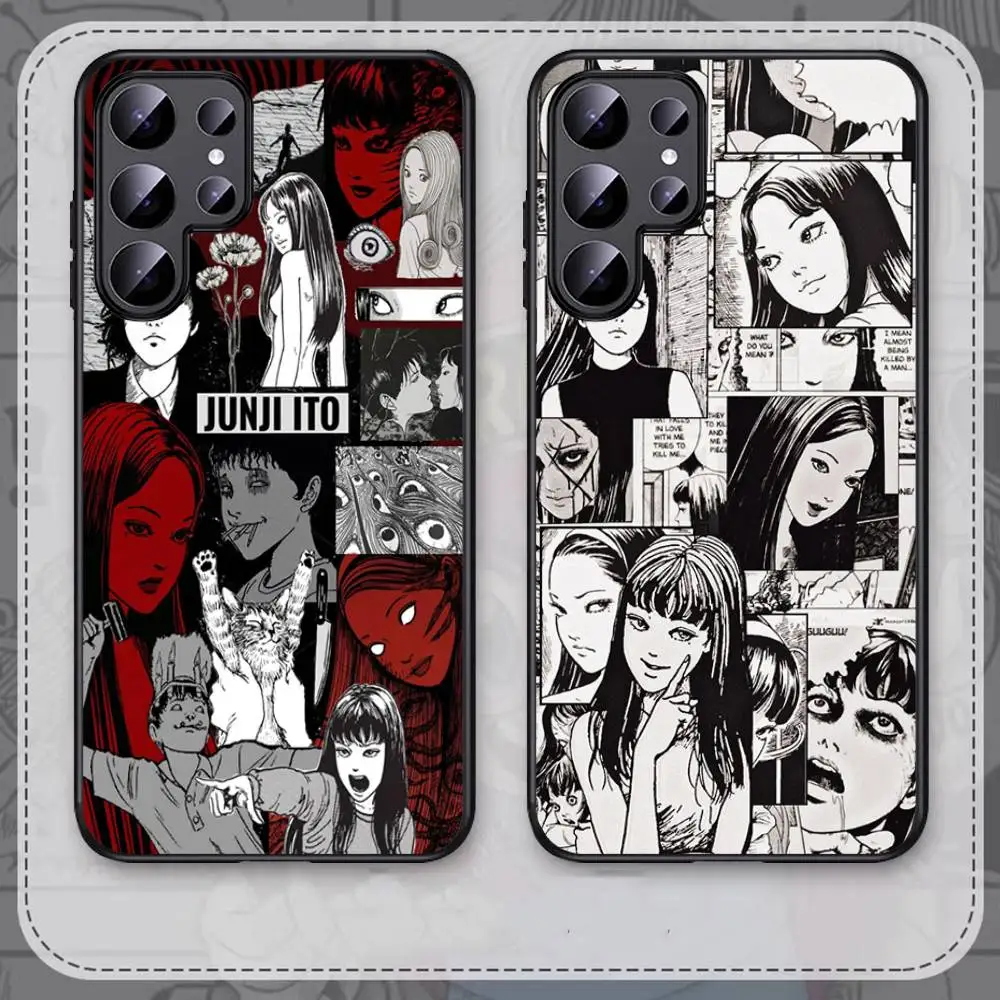Junji Ito horror Hot comics Phone Case For Samsung S 24 fe 25 Ultra plus 20 lite 21 30 22 23 24 22 Ultra 5G Fundas