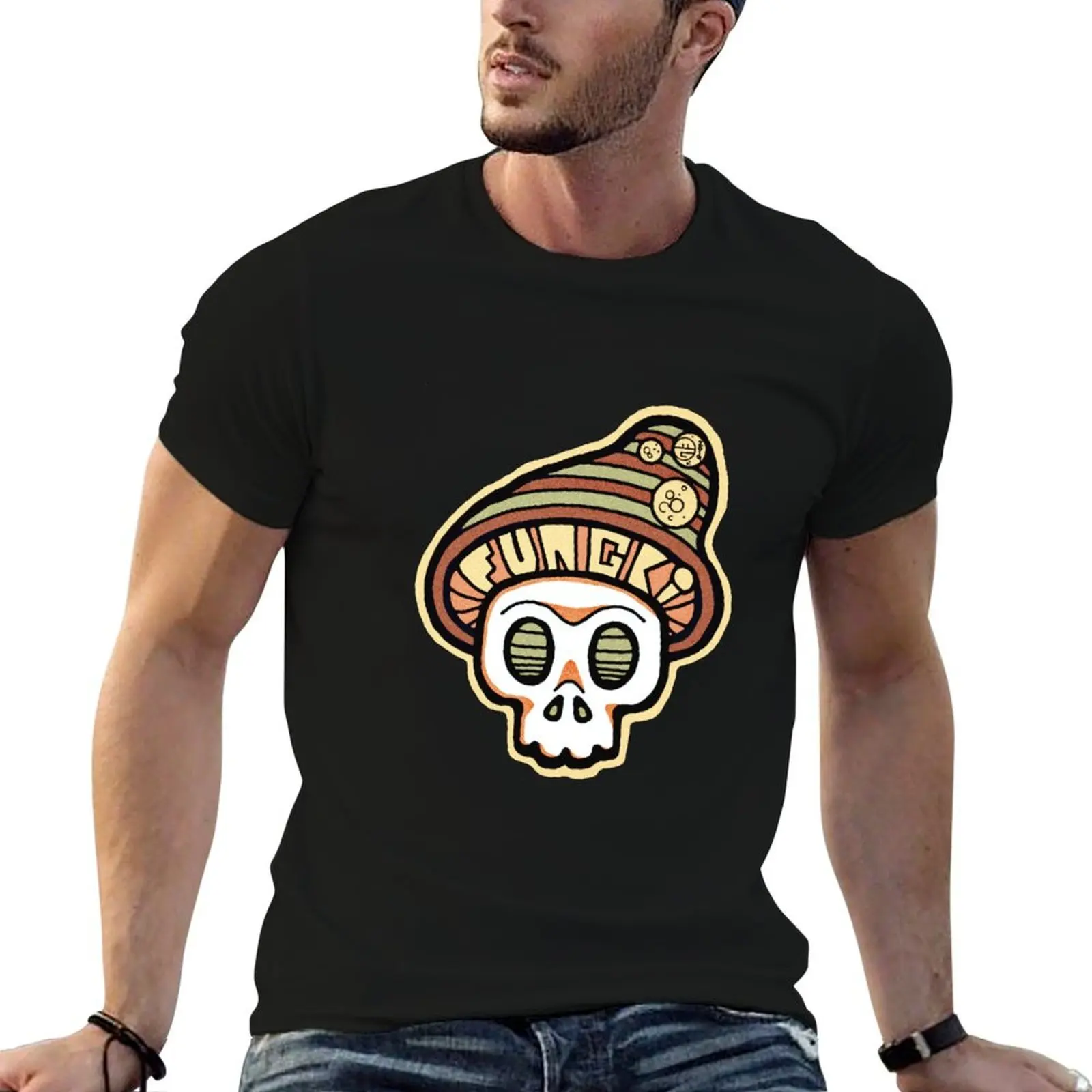 

Fungki Mushroom Skull T-Shirt shirts graphic essential t shirt graphics big and tall t shirts for men