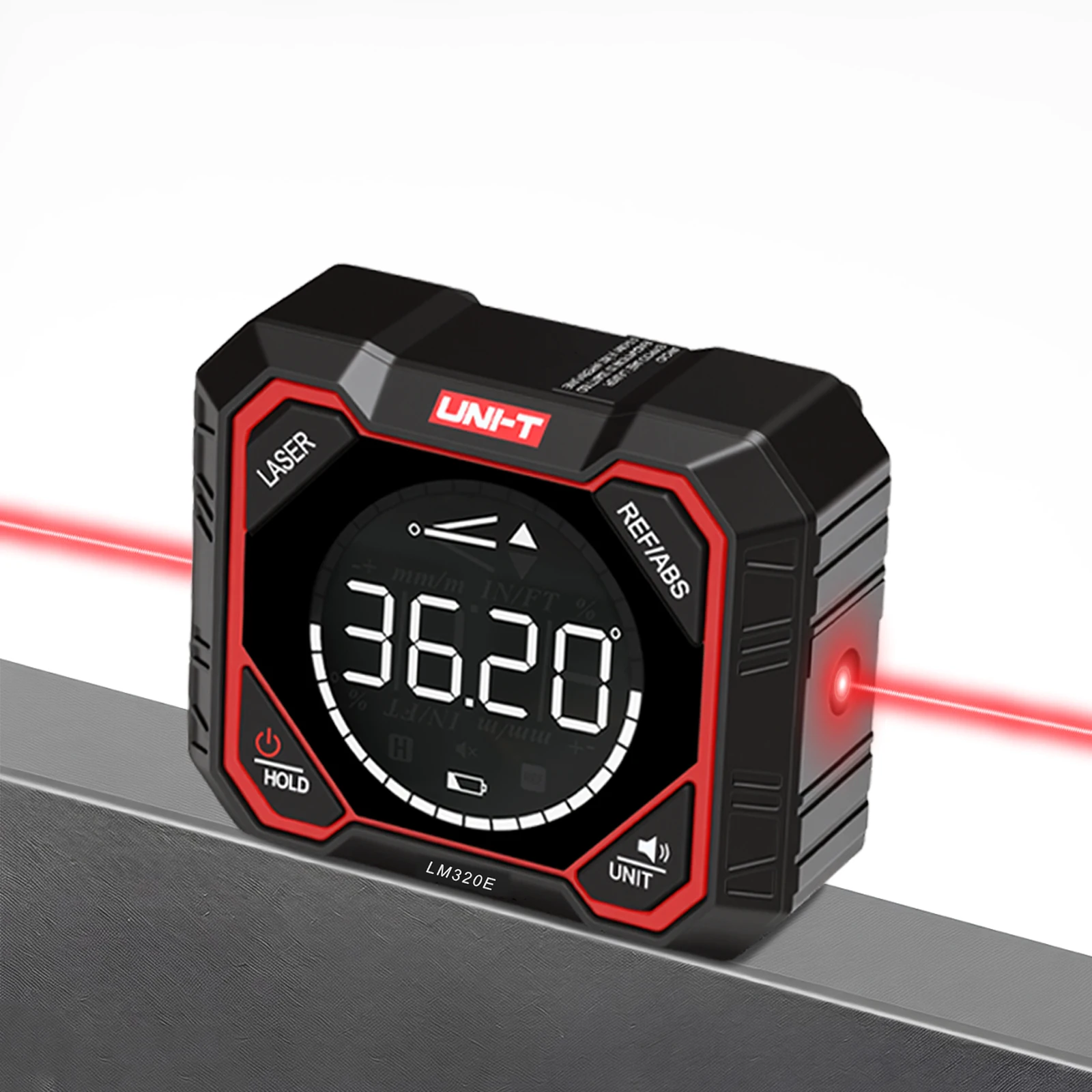 UNI-T Digital Angle Finder Magnetic Laser Inclinometer 4x90° Electronic Protractor Level for Woodworking  LM320D LM320E LM320F