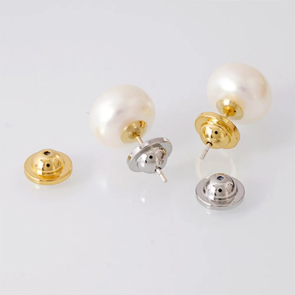 Boucles d'Oreilles de Remplacement en Laiton Or 18K, 10 Pièces, Clous, Dos, Bouchon, Résultats, Bricolage, Accessoires, Fournitures, Bijoux, Accessoires de Direction