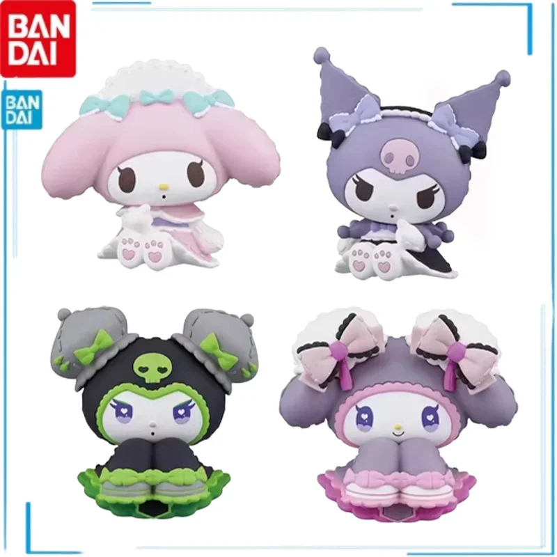

Kuromi Melody Different Styles of Cute Cartoon Anime Characters Genuine Gashapon Anime Figures Kid Brinquedos In Stock