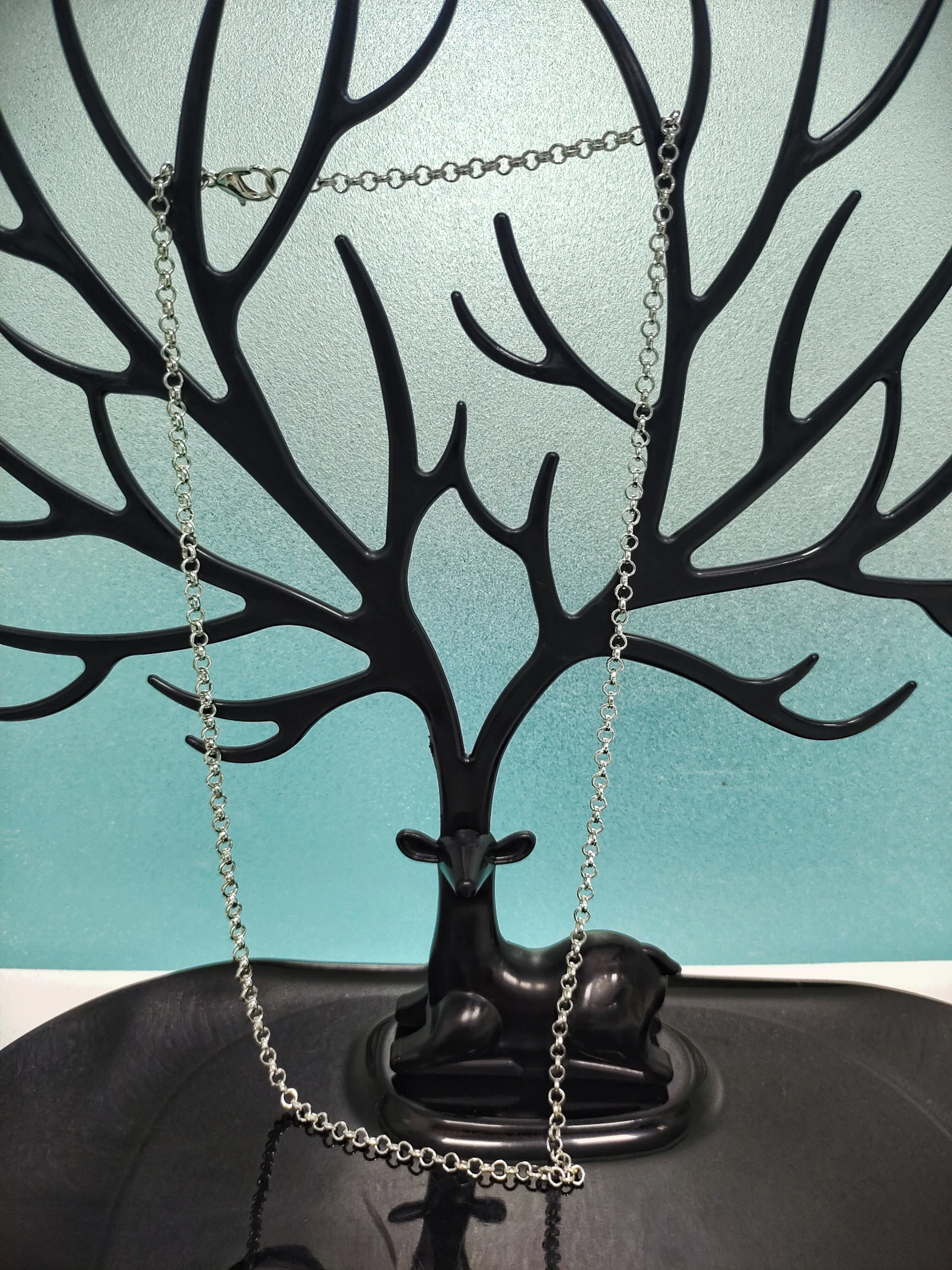 

Fashion stainless steel O-chain 50-60cm trendy boy's hip-hop DIY jewelry accessories party essentials for rock men's necklace