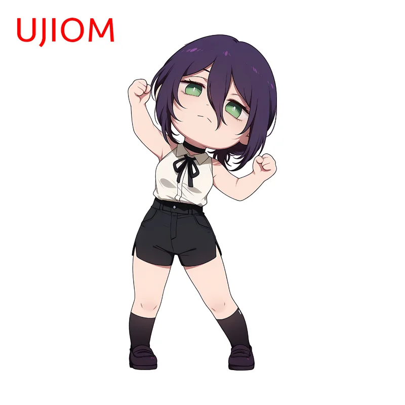 UJIOM Reze Cute Waifu Wall Sticker Exquisite Eye Catching Occlusion Scratch PVC Decal Suitable For Delicate Wallpapers For Kids