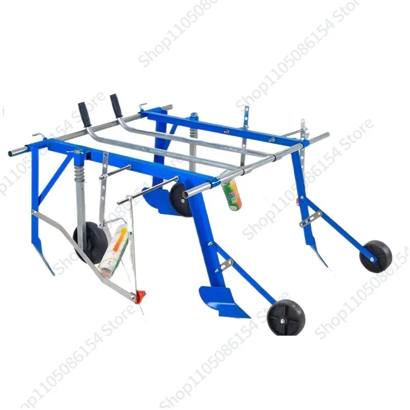 

Mulch covering machine Human multi-function hand-pulled mulch machine Agricultural