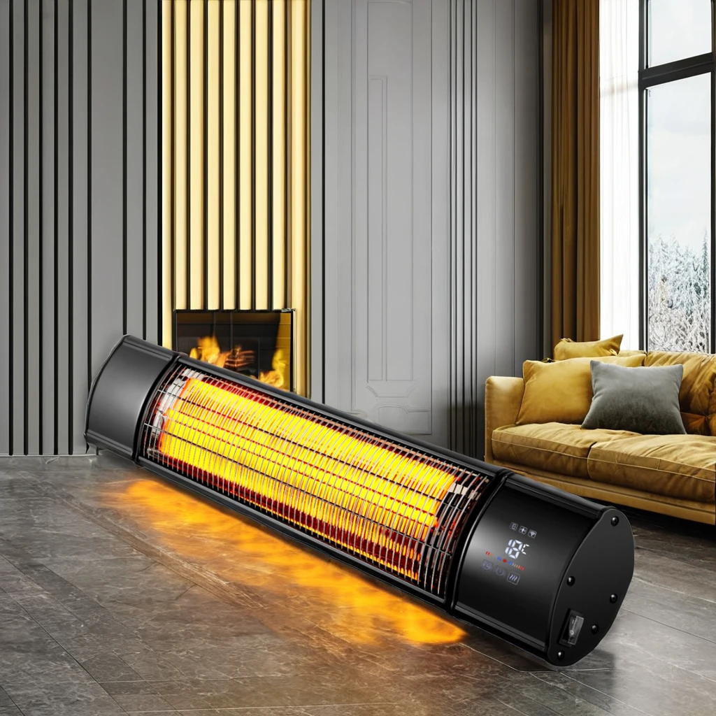 سخان كهربائي الأشعة تحت الحمراء المنزلية في الهواء الطلق فندق المرآب استخدام مقاوم للماء 12 فولت مصدر الطاقة ETL/CB معتمد المملكة المتحدة/الولايات المتحدة سقف معدني