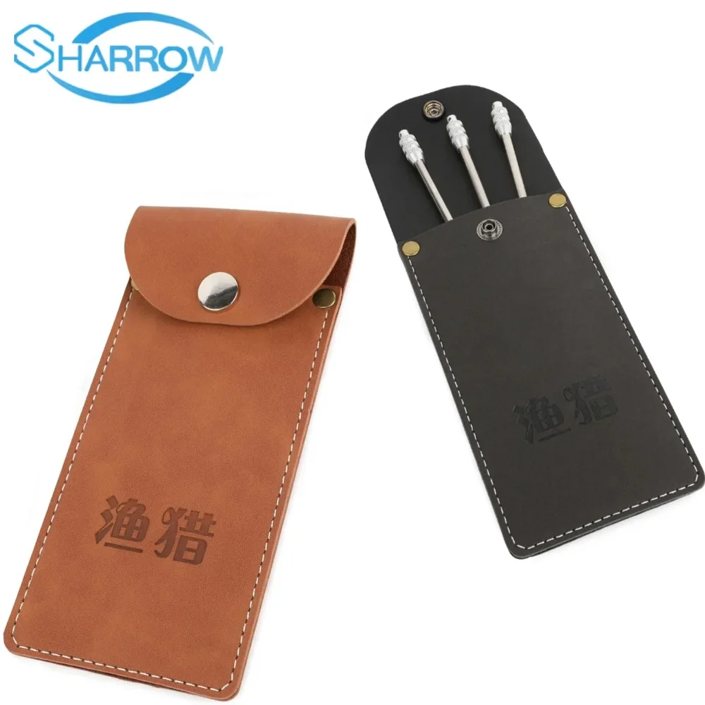 

Archery Darts Bag Leather BowFishing Slingshot Catapult Dart Fishing Arrowhead Tools,Outdoor Fish Hunting Shooting Accessories