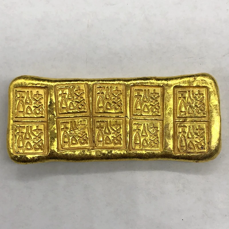 

Ancient Coin Collection Warring States Gold Bar Warring States Seal Gold Bar Decorative Ornament