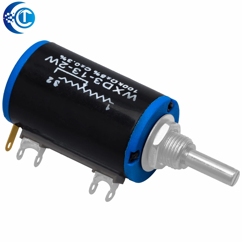 1PCS WXD3-13 Wirewound Potentiometer (2W): 100Ω-100KΩ Range – Includes 100, 200, 220, 470, 680Ω & 1K-100KΩ Values