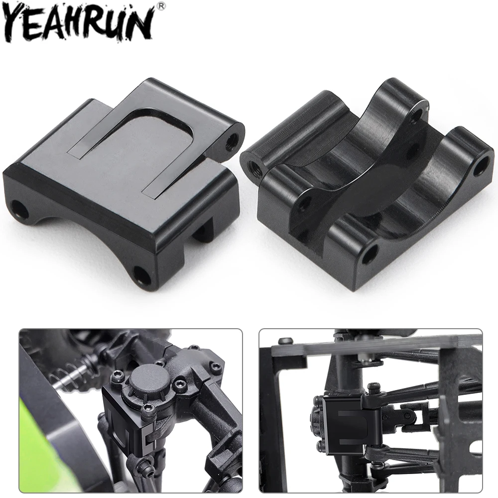 YEAHRUN Rear Axle Truss Upper Link Mount for Axial SCX24 90081 Jeep JLU Gladiator Bronco 1/24 RC Crawler Car Upgrade Parts