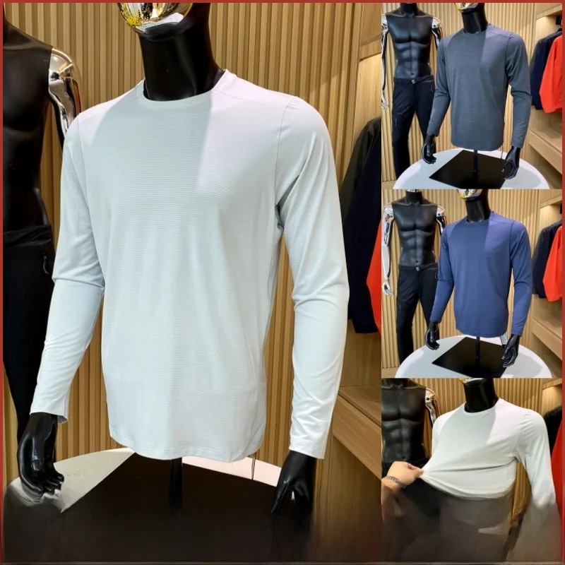 

Уличная осенняя легкая дышащая эластичная спортивная футболка с длинным светом Fly Bird, подходит для молодежи, модная повседневная...