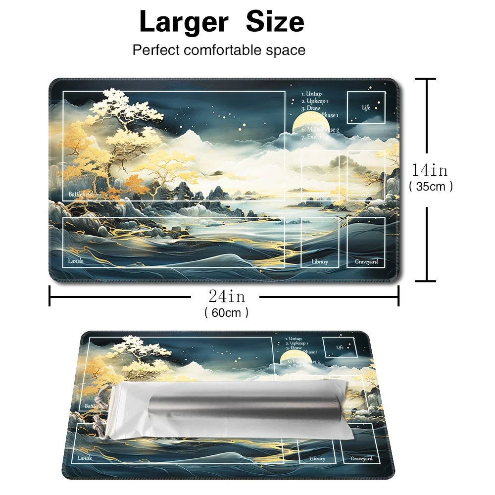 Autumn Dream - Board Game MTG Playmat Table Mat Game Size 60X35 CM Mousepad Compatible for TCG CCG