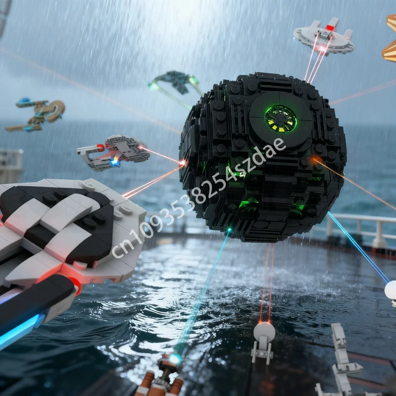 

980pcs MOC Star Trek Advent Calendar Ships All Spaceed Model Christmas Gift Building Toys Blocks DIY Idea Education Brick Kids