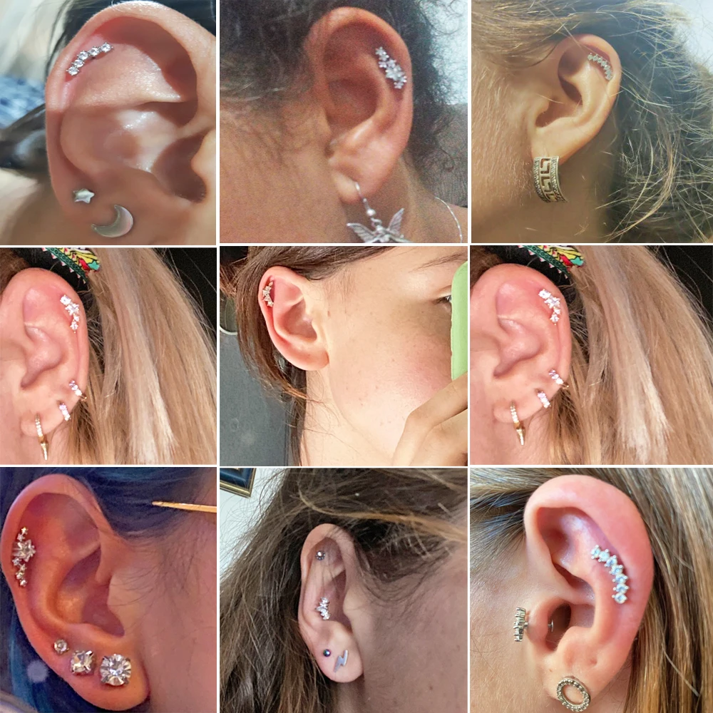 1 adet paslanmaz çelik Cz kula - Body Jewelry Barbell incelemesi ve fiyatı
