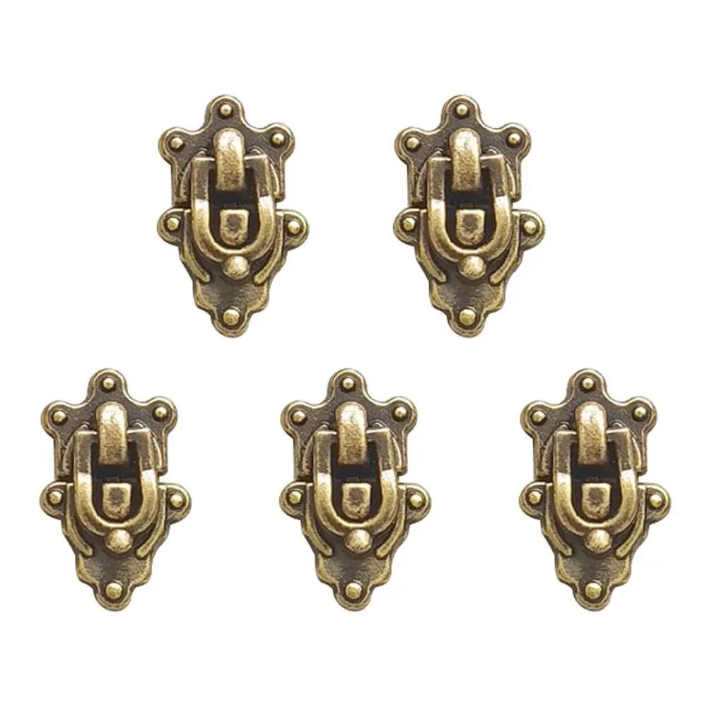 5szt Walizka dla lalek Pudełko Walizka Torba Zamek Klamra Mini Metal Crafts DIY Ręczne torby dla lalek Części Bagażnik Blokada Skrzynka Akcesoria