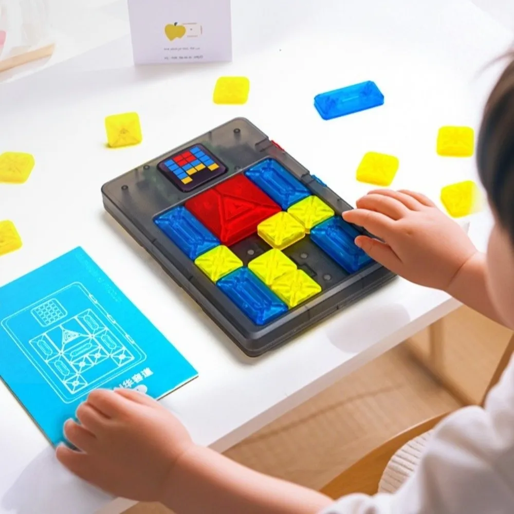 Sliding Block Magnetic Suction Block Puzzle Challenge Game 500+ Levels Huarong Road Puzzle Logical Thinking Training
