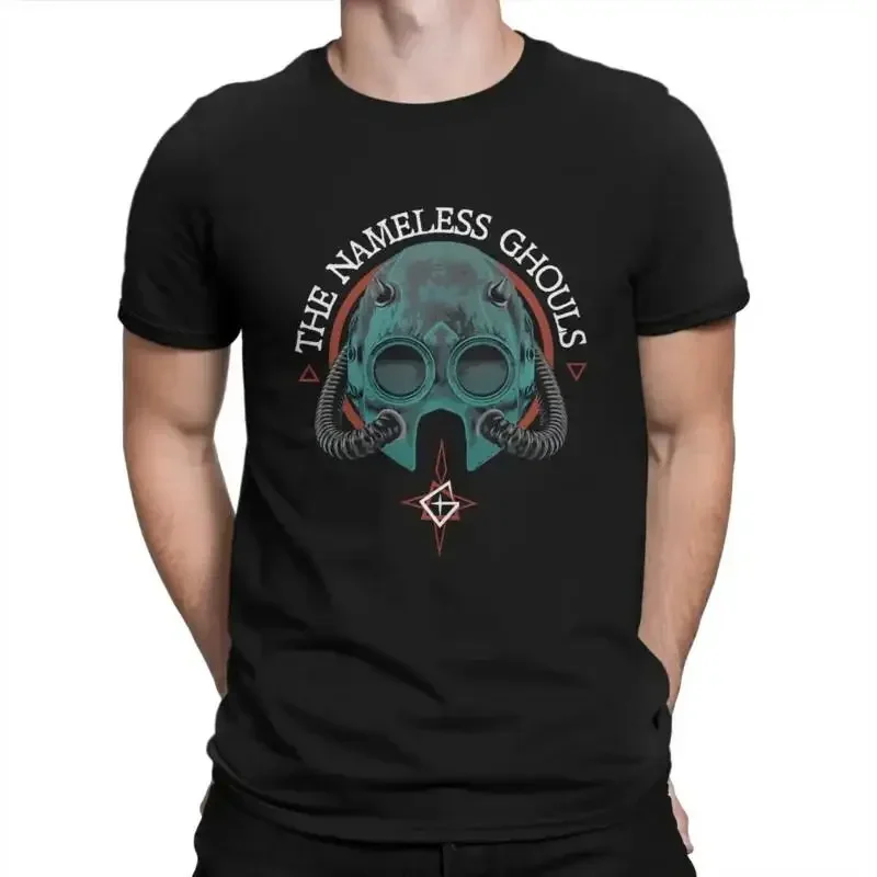 Ghost Band Creative T Shirt For Men Impera Nameless Ghouls Mask Round Collar