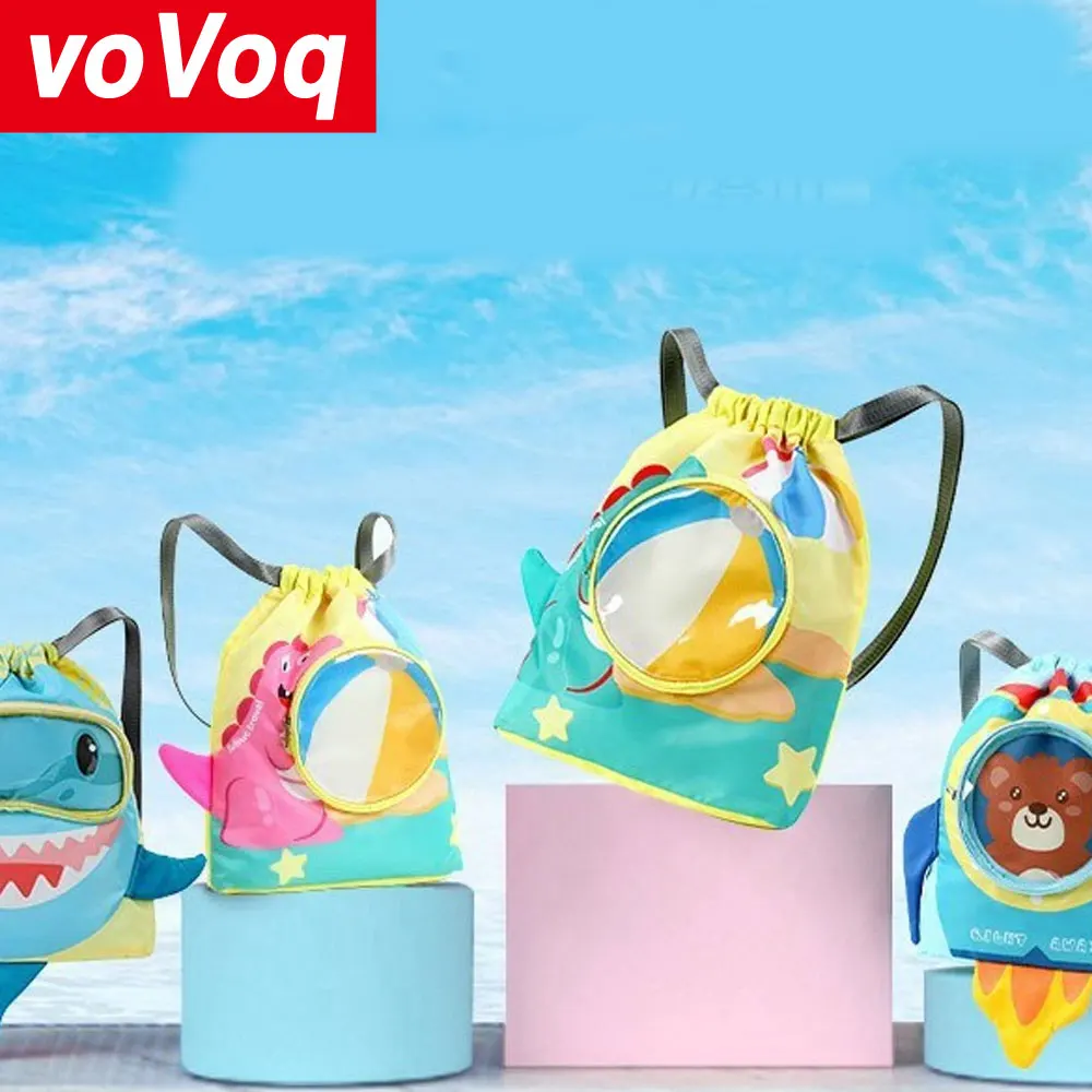 Children's Backpack Swimming Dry and Wet Separation Storage Bag Beach Waterproof Cartoon Boys and Girls Outdoor Sports Handbag