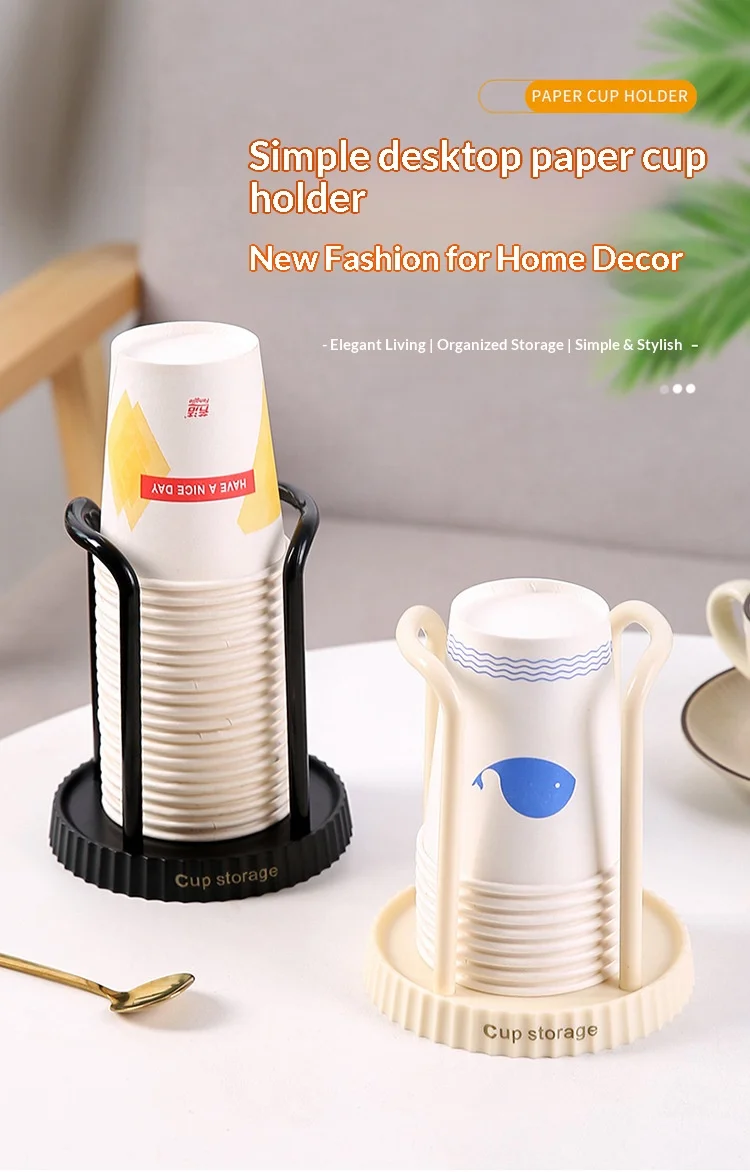 Japanischer Papierbecherhalter, Einweg-Becherhalter, Multifunktionaler Becher-Aufbewahrungsständer für Haushalt, Kaffee- und Teetassenhalter – Detail 1