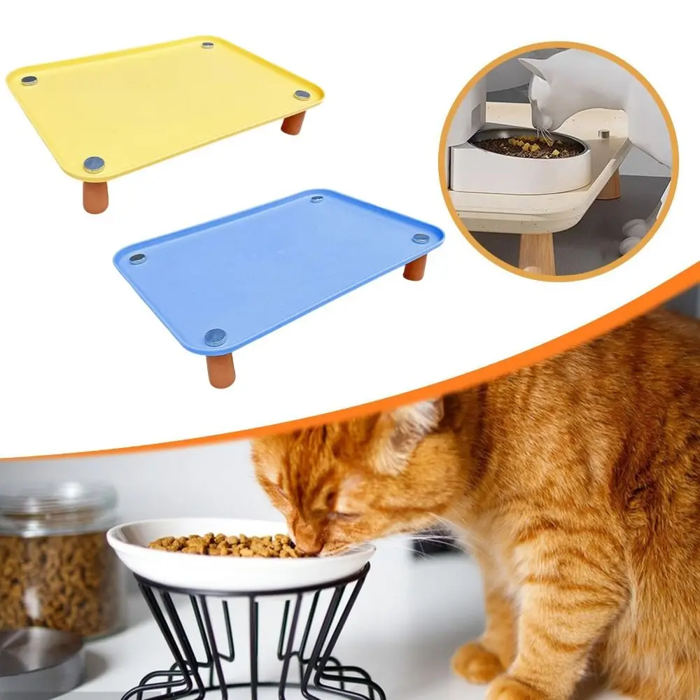 

Washable Pet Feeder Stand Non Slip Elevated Pet Bowl Raised Holder Protect Cervical Spine Leak Proof Cat Food Tray Pet Supplies