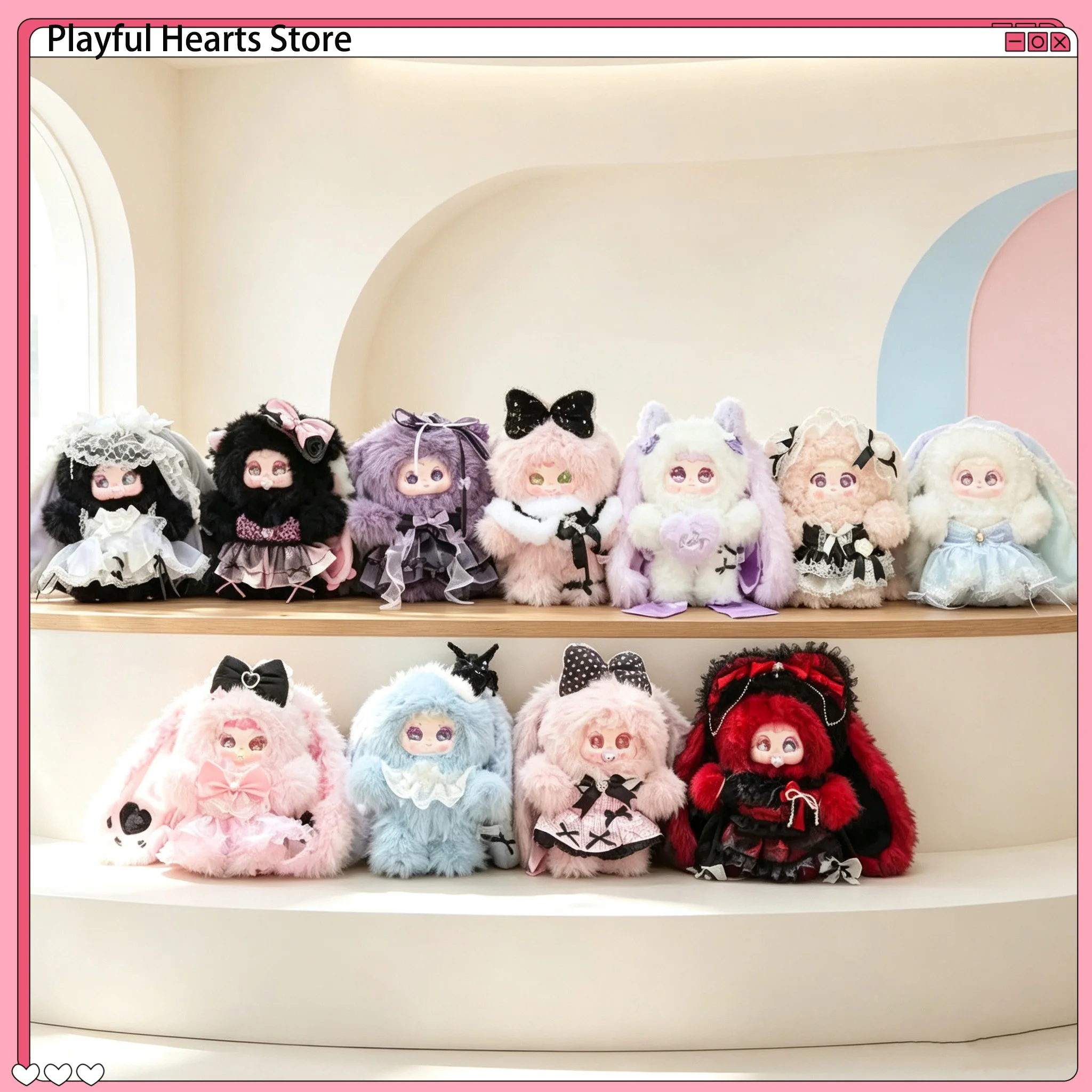 Мягкая игрушка-подвеска JiiMo Blind Box: Модная кавайная кукла-брелок для сумки, подарок для лучшей подруги, украшение для дома