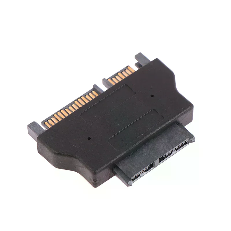 1pc Slimline Adapter for Sata Ata 7+15 Serial 22Pin Male To Slim Sata 7+6 13Pin Female Adapter Electronic Accessories