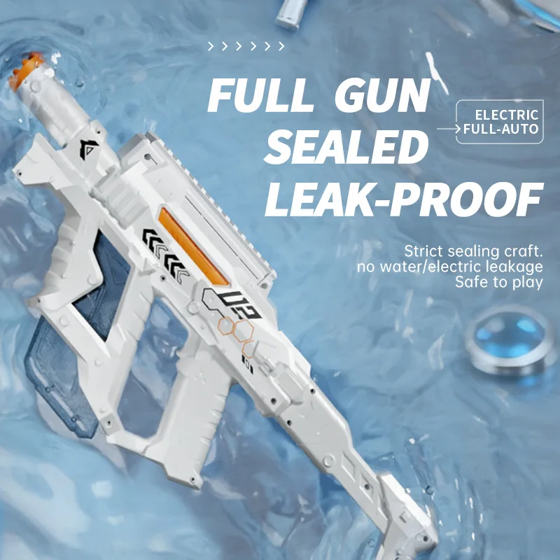 Interstellar Victor Auto Water Gun - Rechargeable w/ Scope, Light & Charger. Summer Battle Toy for Kids 6+!