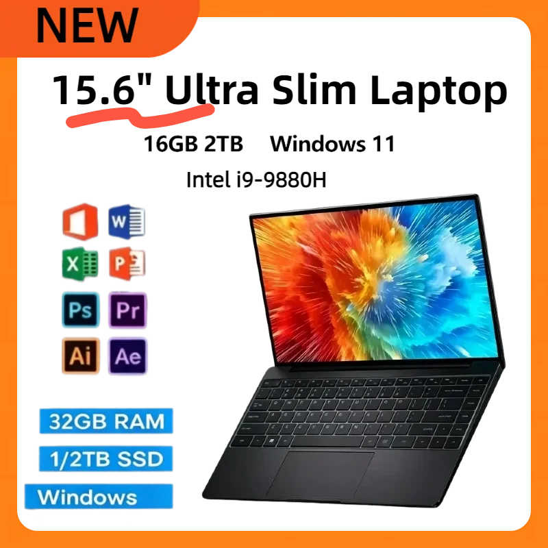 New Ultra Slim Laptop 15.6