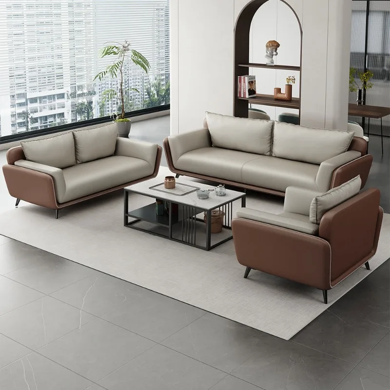 Luxury Modern Arm Leather Single Seat Sofa Executive Office Sofa Sets Office Sofa for Rest