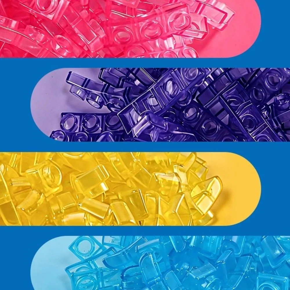Soft Jelly Jelly Building Blocks Rubber Flexible Squishy Building Blocks Twistable Transparent Soft Jelly Blocks Party Playroom