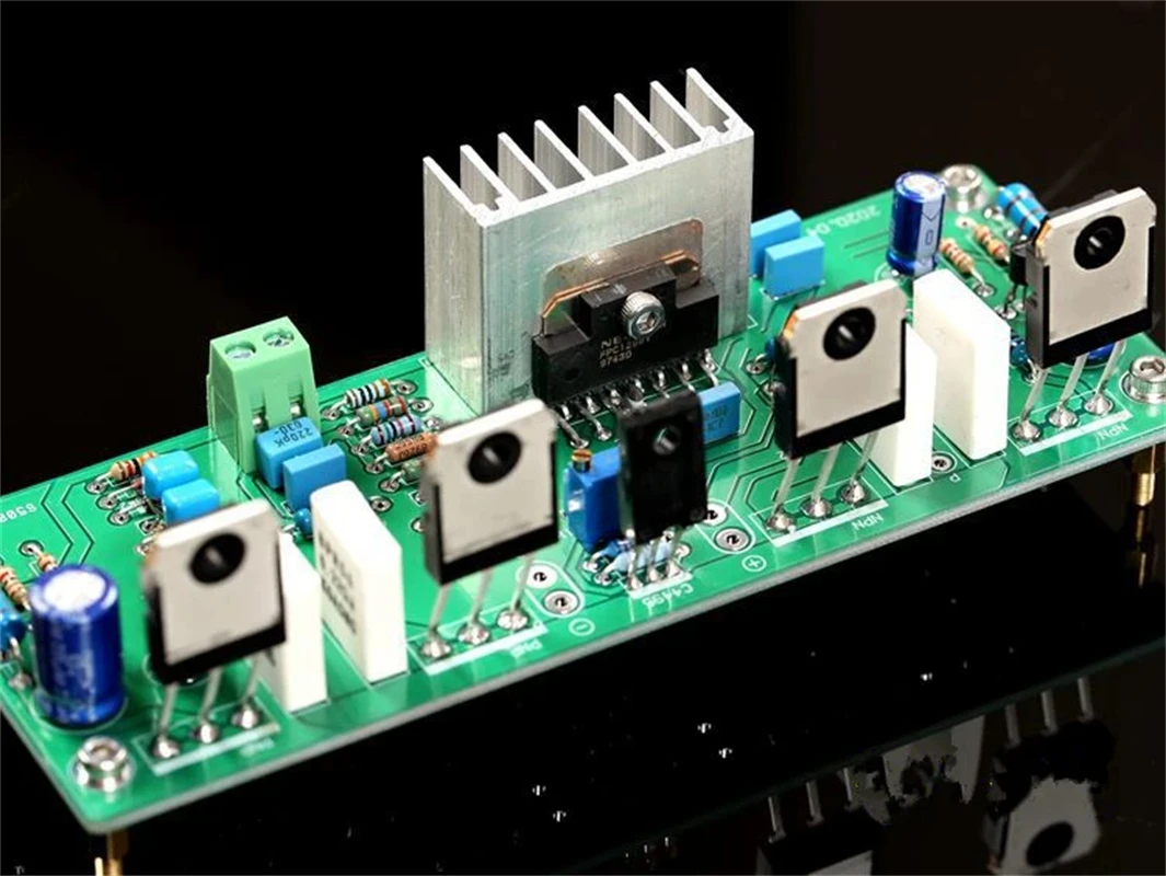 UPC1298V Push 2 Pairs Of 100W Power Transistors Toshiba C5198/A1941, Mono Channel Power Amplifier Board 80W 8ฮฉ /160W 4ฮฉ