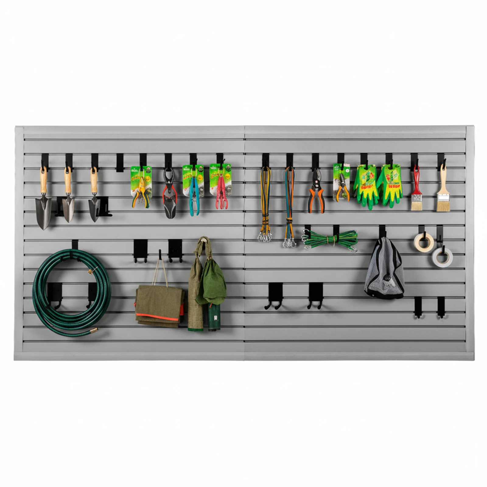 

Slat Wall Paneling 4x8 Ft Wall Storage Peg Board Tool Organization for Garage Storage