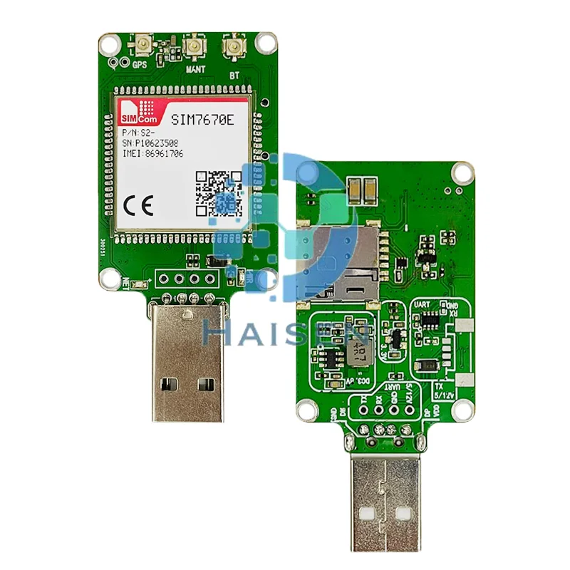 HAISEN SIMCOM SIM7670E-MNGV USB Dongle SIM7670E-MNGV Dongle SIM7670E Core Board LTE CAT1+GPS+Qualcomm chip SIM7670