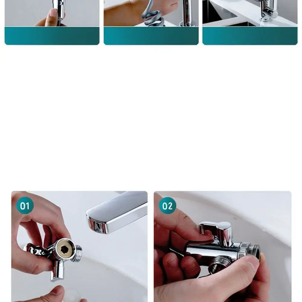 Universal Kitchen Bathroom Faucet Extender Rotatable Aerator For Mixiaomu Dual Mode Spray Head Splash Proof Copper Spout