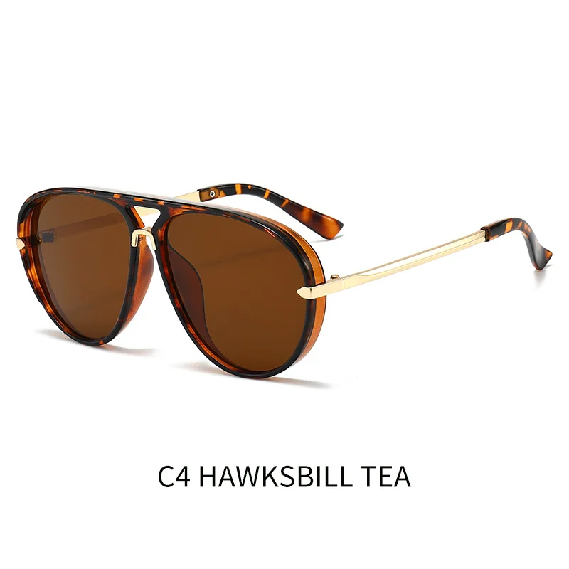 Influencer Oversized Aviator Sunglasses New European American Multi-functional UV400 Shades for Outdoor Fishing