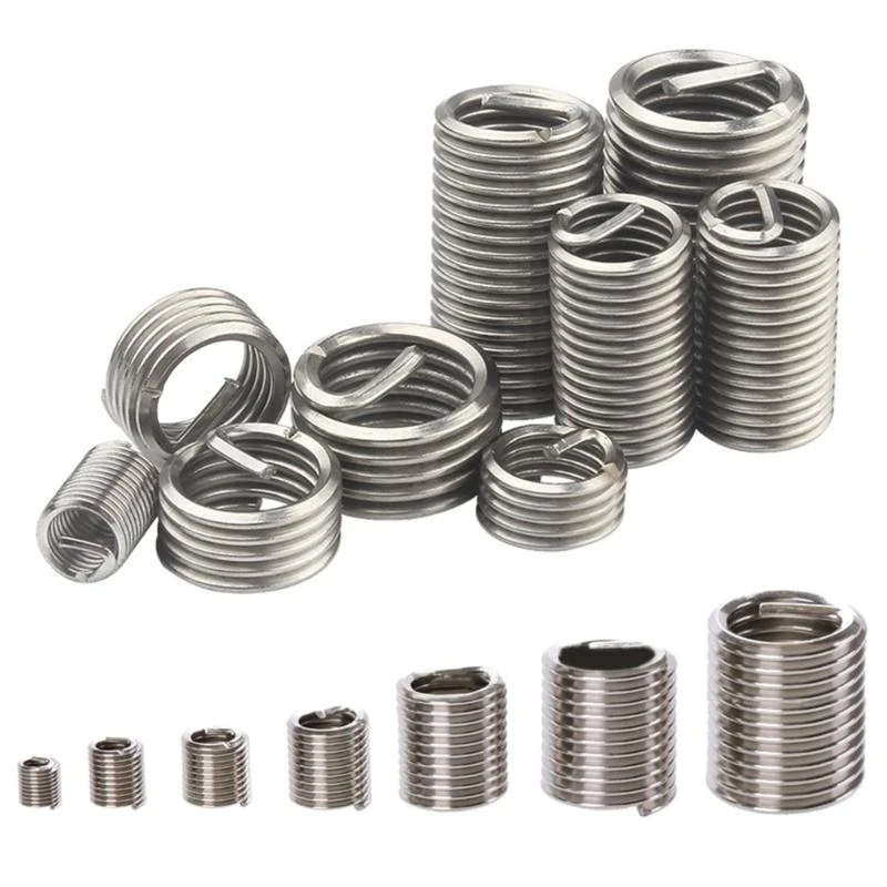 Metric Coarse Thread Helical Inserts Steel Wire Thread Inserts set 60pcs for Professional Technicians & DIY Enthusiasts