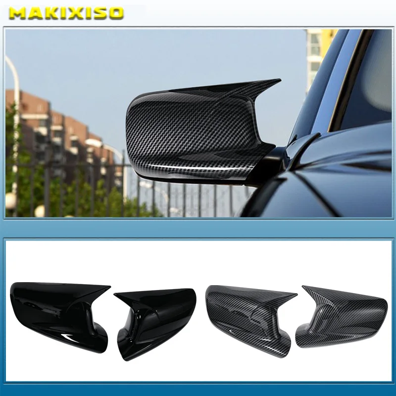 

1Pair Side Rearview Mirror Cap Wing Mirror Cover For BMW 7 Series E65 E66 2001-2008 E67 2002-2008 For E46 Coupe Mirror Cover