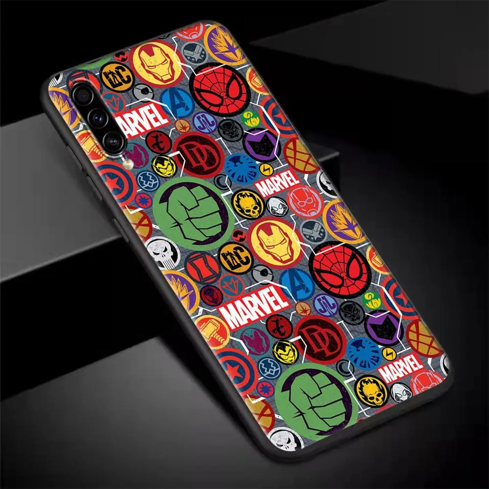 Avengers Telefoon Case Voor Samsung Galaxy A30s A10 A40 A50 A60 A70 A80 A7 A9 2018 Coque Funda Cover Marvel Groot Spiderman Deadpool