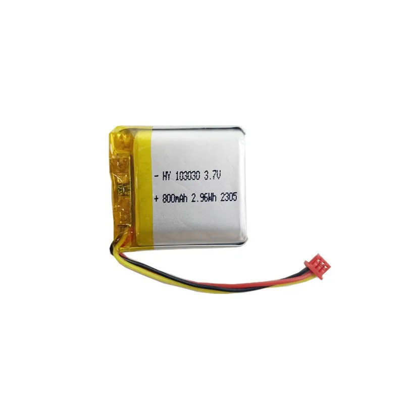 103030 Polymer Lithium Battery Manufacturer 3.7V800mAh Bluetooth Speaker LED Lamp Rechargeable Lithium Battery