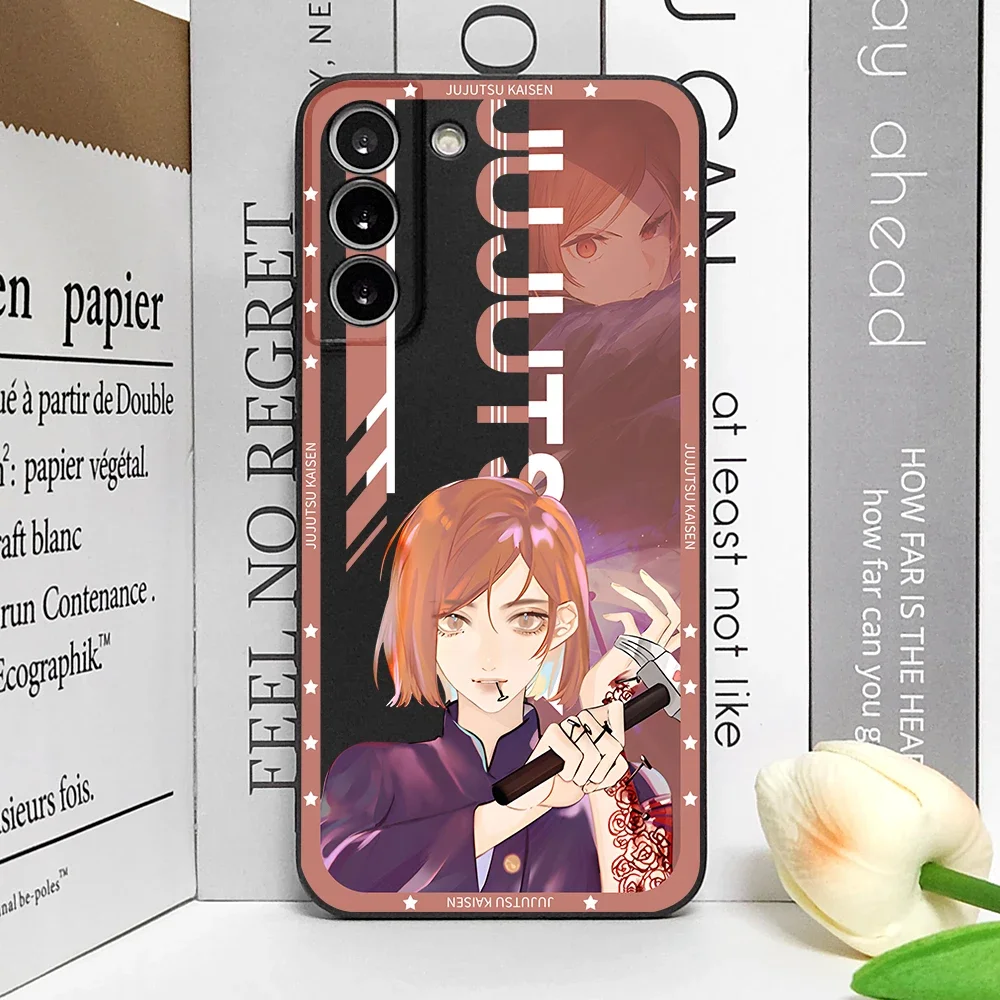 Anime Jujutsu Kaisen Gojo Satoru Phone Case for Samsung Galaxy S20 Plus S21 FE S22 S23 S24 Ultra Shockproof Silicone Soft Covers