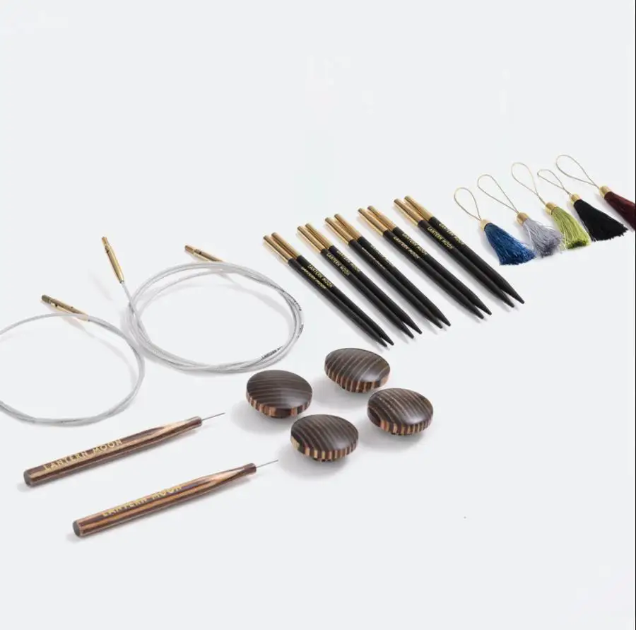 Imagem -03 - Circular Knitting Needles Kit Lanterna Lua Heritage Intercambiáveis Pro Conjunto de Agulhas Removíveis