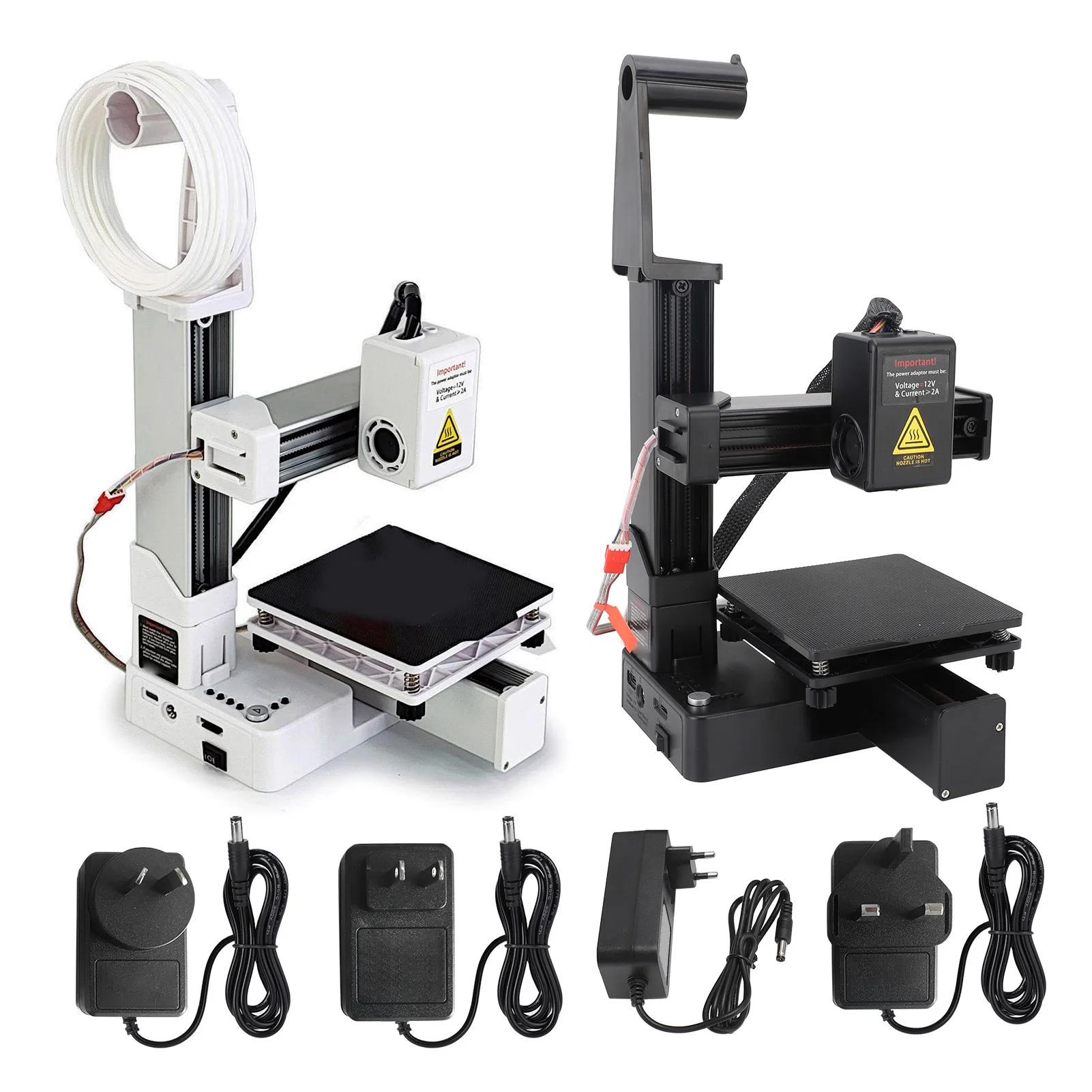 Small 3D Printer User Friendly Setup Efficient Frequency Division Multiplexing 3D Printer All Metal Nozzle for Model Making