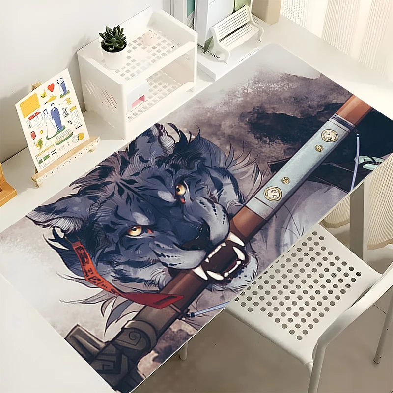 

Mousepad Gaming Mats PC Accessories Computer Cabinet Extended Pad HD Non-Slip Mouse Pad Anime Keyboard Pad Office Tiger Desk Mat