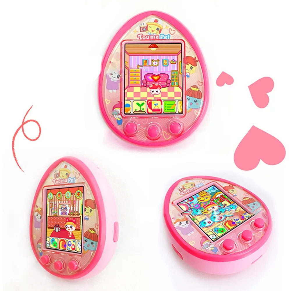 Game Console Electronic Pet Game Machine Unisex Childhood Nostalgia Virtual Feeding Pet Game Machine