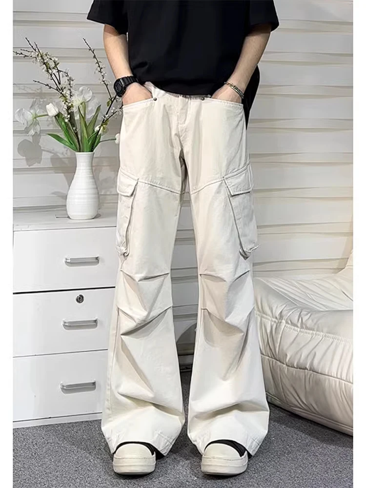 Casual Multpocket Work Trousers Cargo Pants Straight Leg Paratrooper Style for Men And Women Breathable Cotton Polyester Blend