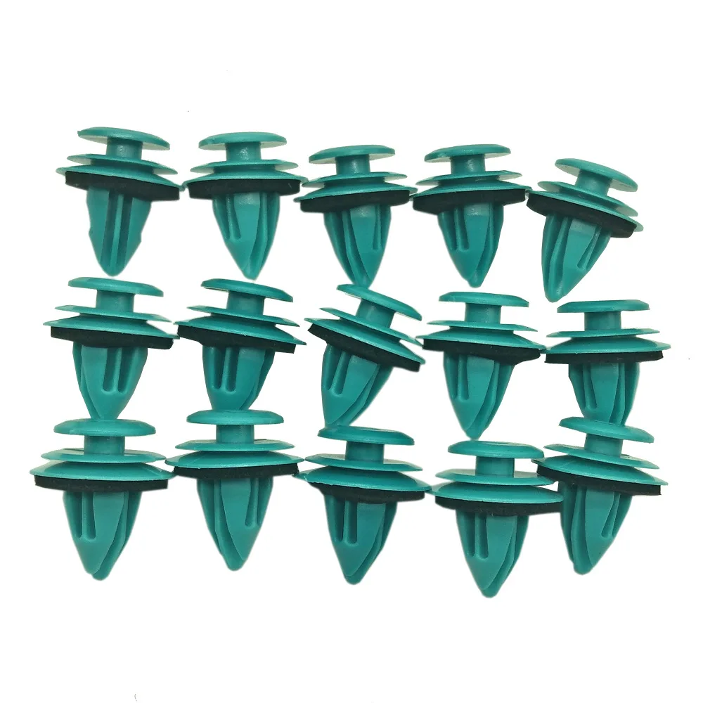 50Pcs Green Nylon Retaining Clip for Toyota Bumper Door Buckle Car Interior Accessories Auto Vehicle Retainer Fastener Rivet