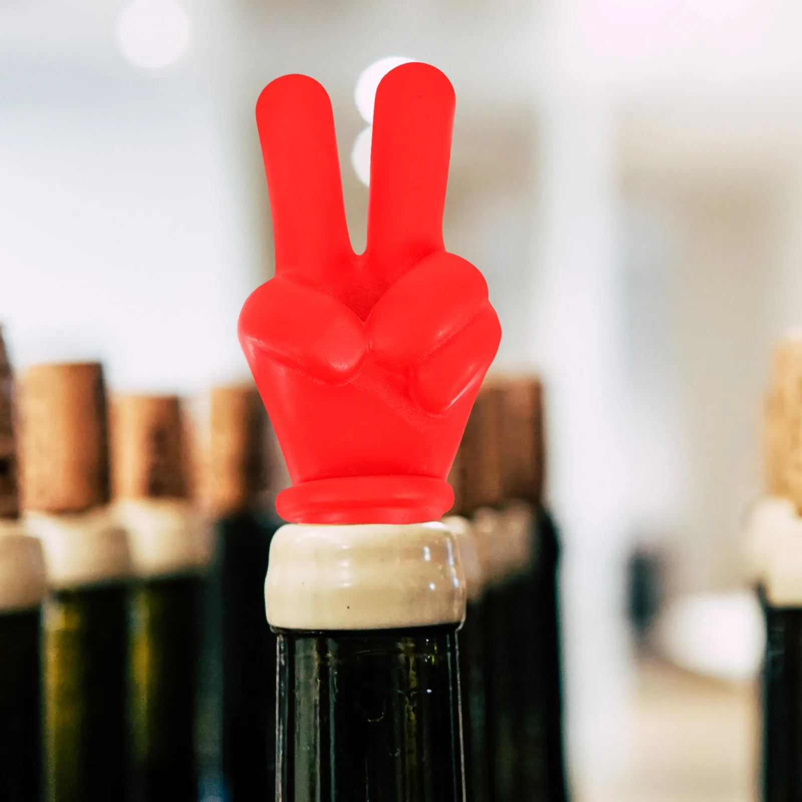 

Wine Stopper Creative Silicone Bottle Stopper Decorative Seal for Party Wine Bottle Seal Tool Silicone Plugs